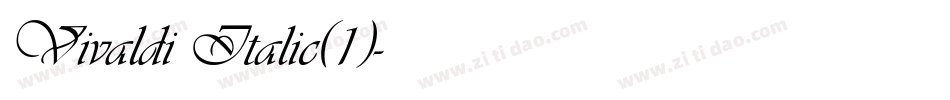 Vivaldi Italic(1)字体转换
